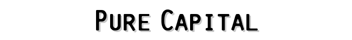 Pure-Capital font