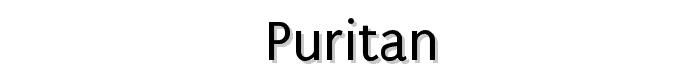 Puritan font