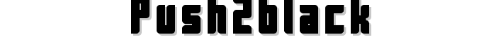 Push2Black font