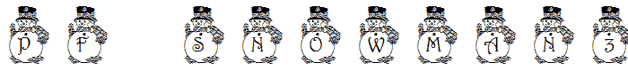 pf_snowman3 font