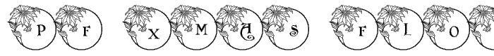 pf_xmas_flower1 font