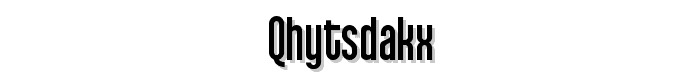 Qhytsdakx font