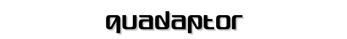 Quadaptor font