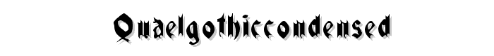 QuaelGothicCondensed font