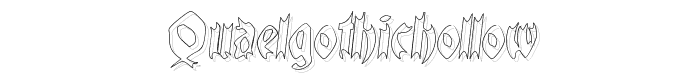 QuaelGothicHollow font