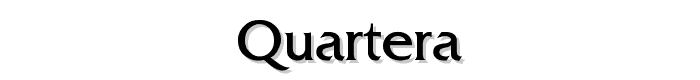 Quartera font