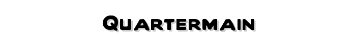 Quartermain font