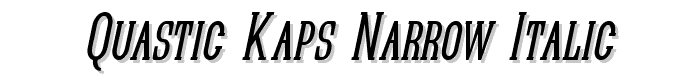 Quastic%20Kaps%20Narrow%20Italic font