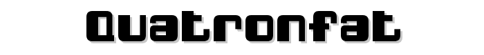 QuatronFat font