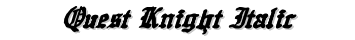 Quest%20Knight%20Italic font