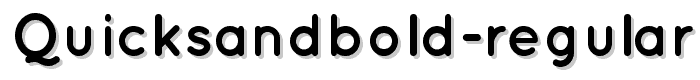 QuicksandBold-Regular font