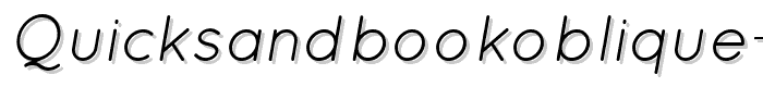 QuicksandBookOblique-Regular font