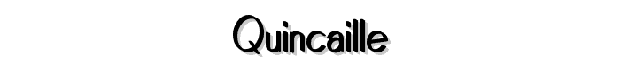 Quincaille font