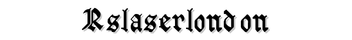 RSLaserLondon font