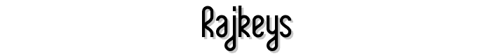 Rajkeys font