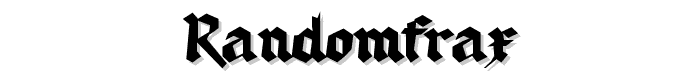 RandomFrax font