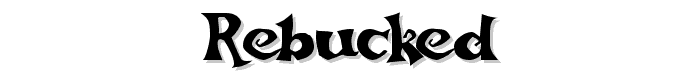 ReBucked font