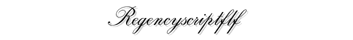 RegencyScriptFLF font