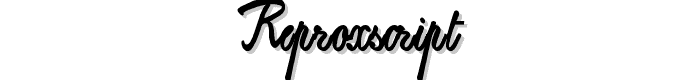 ReproxScript font