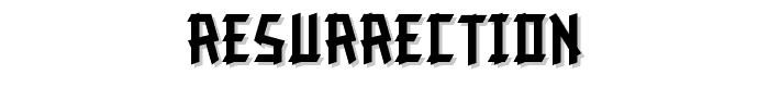 Resurrection font