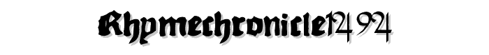 RhymeChronicle1494 font