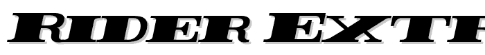 Rider%20ExtraBlack%20Italic font