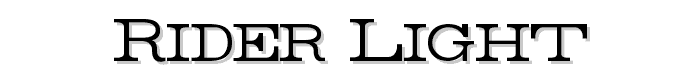 Rider%20Light font