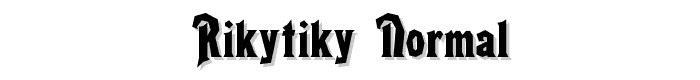 RikyTiky%20Normal font