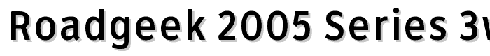 Roadgeek%202005%20Series%203W font