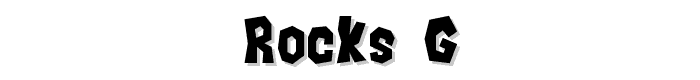 Rocks__G font