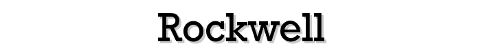 Rockwell font