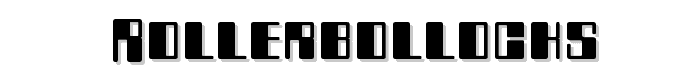 Rollerbollocks font