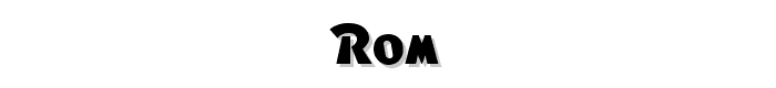 Rom font