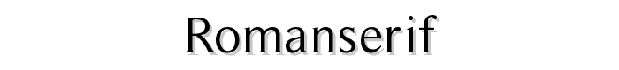 RomanSerif font