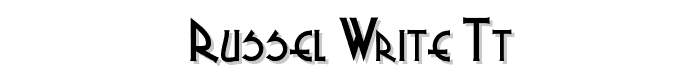 Russel%20Write%20TT font