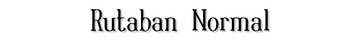 Rutaban%20Normal font