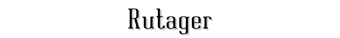 Rutager font