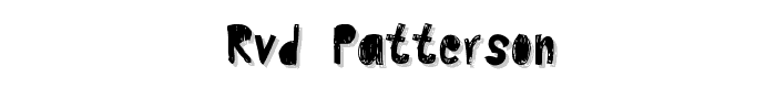 RvD_PATTERSON font