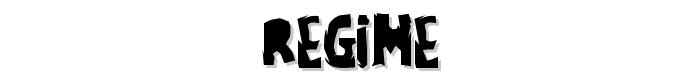 regime font