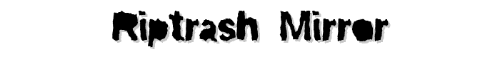 ripTRASH%20Mirror font