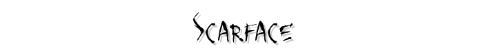 SCARFACE font