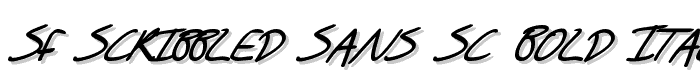 SF%20Scribbled%20Sans%20SC%20Bold%20Italic font