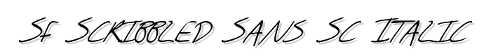 SF%20Scribbled%20Sans%20SC%20Italic font