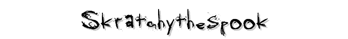 SKRATCHYthespook font