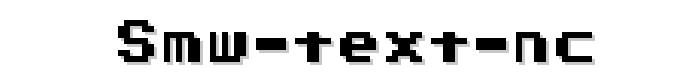 SMW%20Text%20NC font