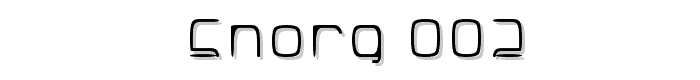 SNORG_002 font