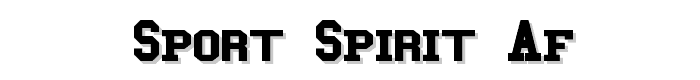 SPORT%20SPIRIT%20AF font