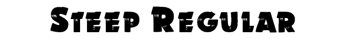 STEEP%20Regular font