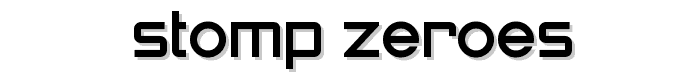 STOMP_Zeroes font