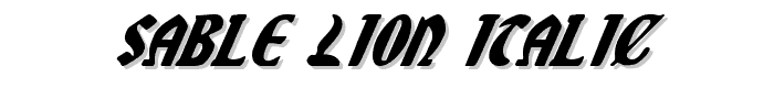 Sable%20Lion%20Italic font